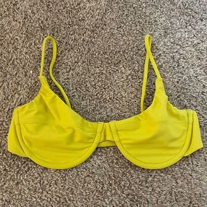 Yellow underwire top